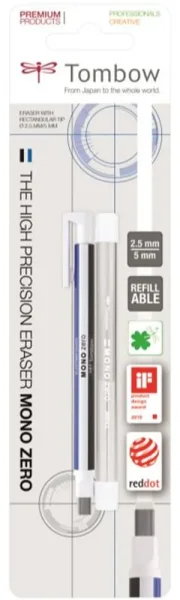 Tombow Mono Zero Radierstift – rechteckig 2,5 x 5 mm