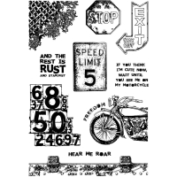 Stamping Art Clear Stamp Set SPEED LIMIT