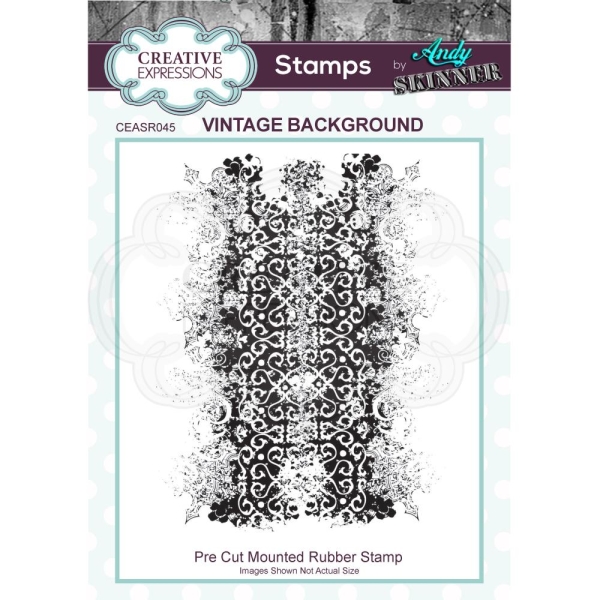 Creative Expressions Cling Stempel VINTAGE BACKGROUND