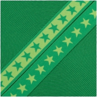 Gummiband mit Sternen 20mm Lime/Grasgrün