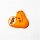 Faultier Knopf Orange