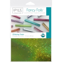 Gina K Designs Fancy Foil 15x20cm - Glittering Green