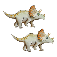 Safuri Bügelbild Triceratops Mini 2x