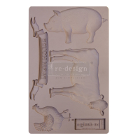Re-Design D&eacute;cor Mould - Farm Animals 12.5x20.5cm