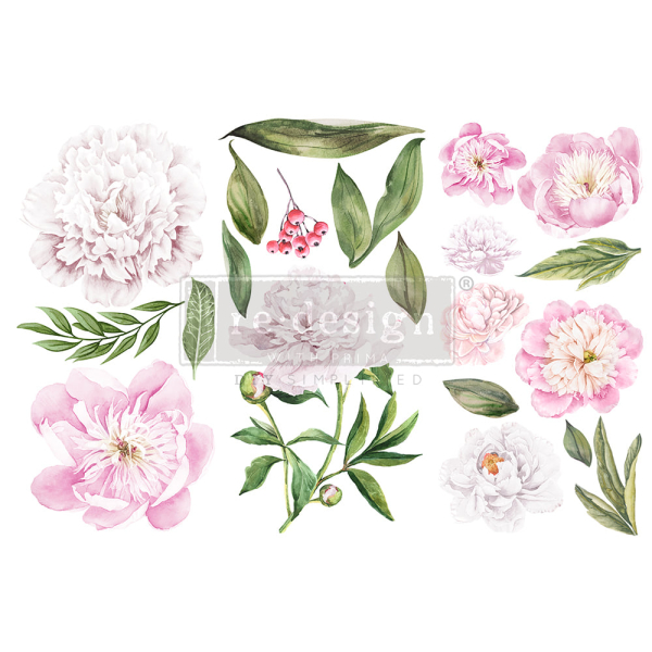 Redesign Décor Transfers Small - Morning Peonies