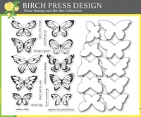 Birch Press Design - Lovely Butterflies Stamp &amp; Die Set