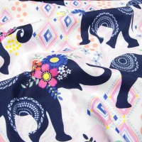 Baumwolle Bungalow Elephants