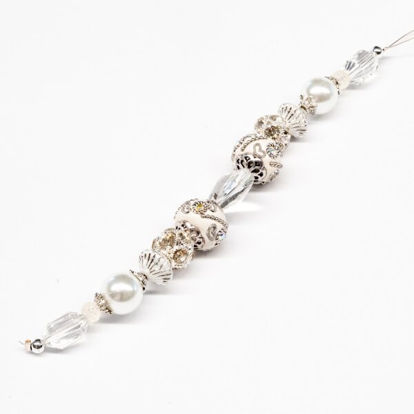 Design Elements Glass Bead Strand CRYSTAL GLACIER #10343
