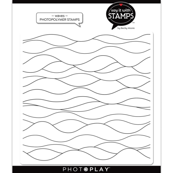 Photoplay Clear Stamp Waves Background