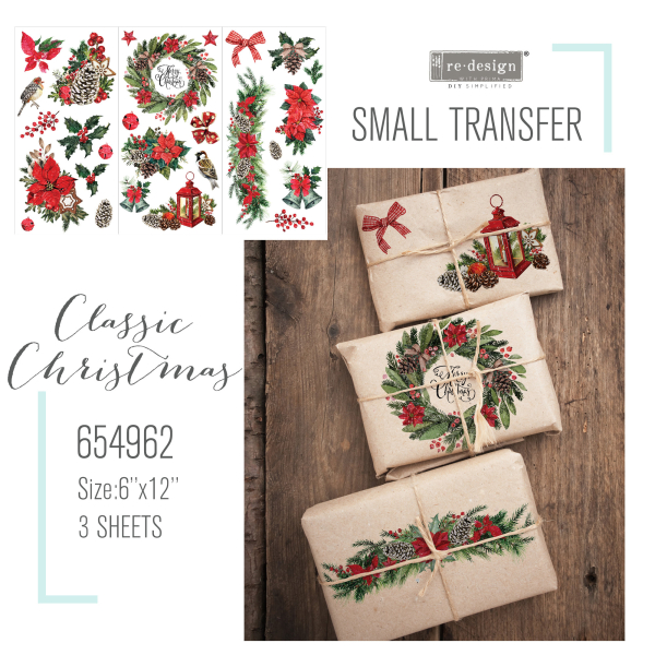 Redesign Décor Transfers Small - Classic Christmas