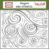 Echo Park Schablone - Seasonal Swirl 15x15cm