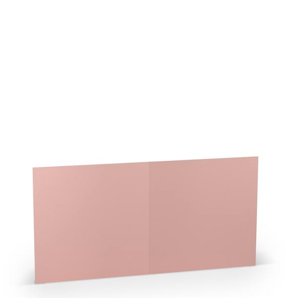 Doppelkarte quadratisch, 5 Stk, Rose
