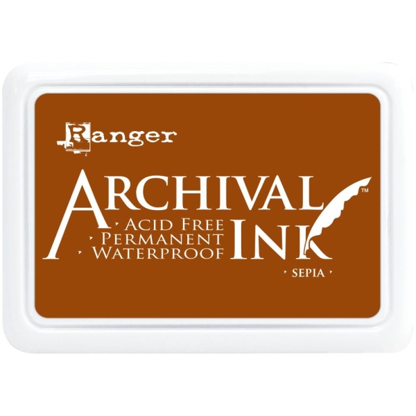Stempelkissen Ranger Archival Ink - Sepia