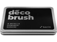 Karin DecoBrush Metallic Metal Box 10 Farben