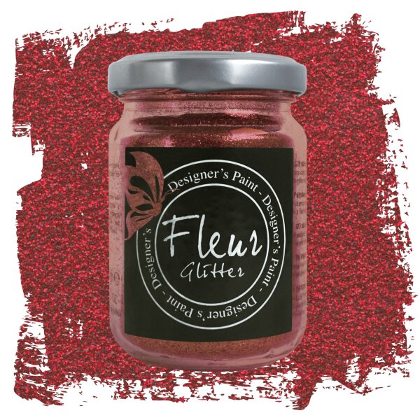 Fleur Glitter – Cherry Red