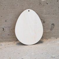 Osterei aus Sperrholz S - 11.3x14 cm