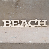 Sperrholz Schriftzug - BEACH - L 5x28 cm