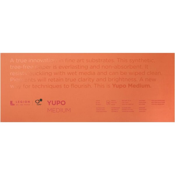 YUPO Paper Legion Weiss Medium 15.2 x 38.1cm 10 Blatt
