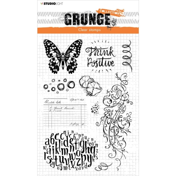 Studio Light Clear Stamp Grunge Collection NR. 207 Elements Butterfly