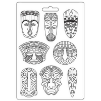 Stamperia Giessform - Savana Tribal Masks A4