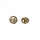 Dekoknopf Vollmetall Knopf PEACE gold 15mm
