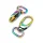 Karabiner für 12mm Band - Regenbogen
