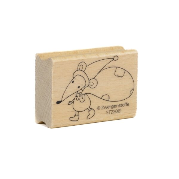 Zwergenstoffe Stempel - MAXI die Maus mit Sack