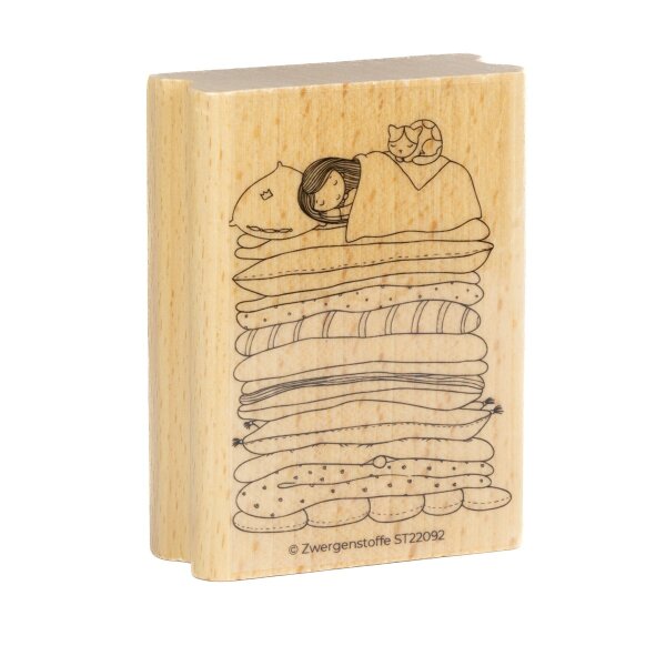 Zwergenstoffe Stempel - Erbsenprinzessin