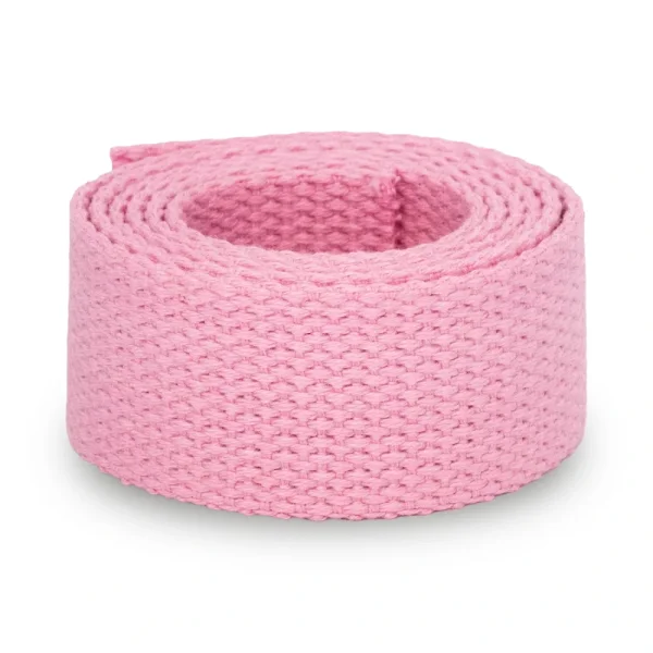 Weiches Baumwollgurtband 30 mm Rosa