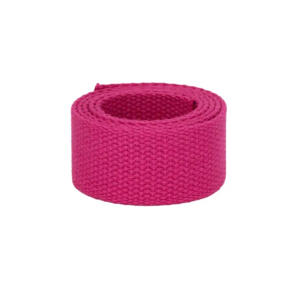 Weiches Baumwollgurtband 30 mm Pink
