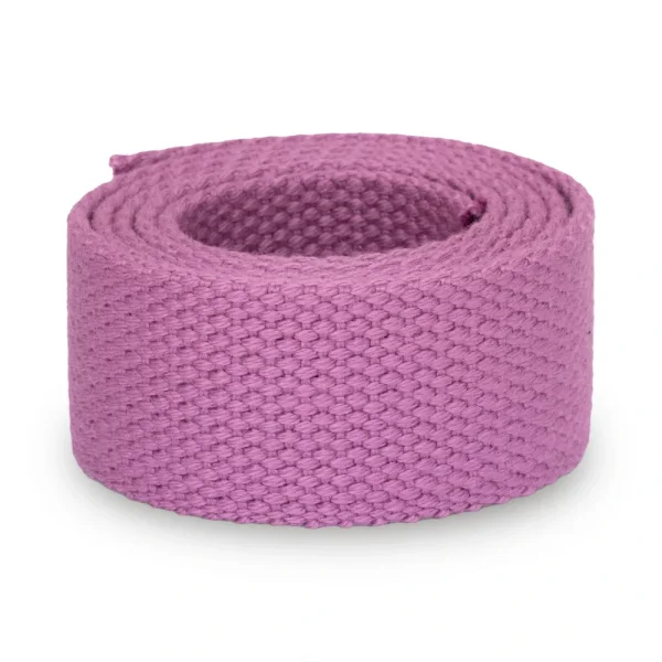 Weiches Baumwollgurtband 30 mm Lavendel