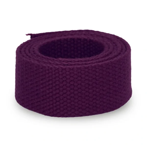 Weiches Baumwollgurtband 30 mm Aubergine