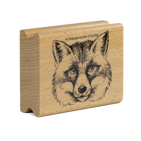 Zwergenstoffe Tierstempel FUCHSkopf