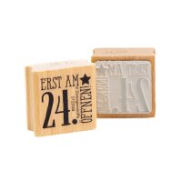 Zwergenstoffe Weihnachtsstempel «erst am 24....