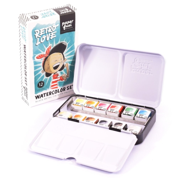 Paperfuel Aquarell Set Road to Retro