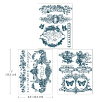 Redesign Decor Transfers Middy Lovely Labels Marineblau
