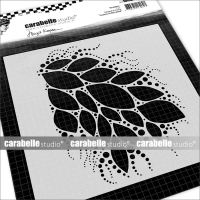 Stencil Square 6" - Leaves in the wind by Birgit...