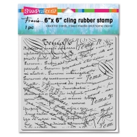 Stampendous Background Cling Stamp Verbi Script