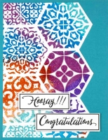Stampendous Background Cling Stamp Hexagonal Tile