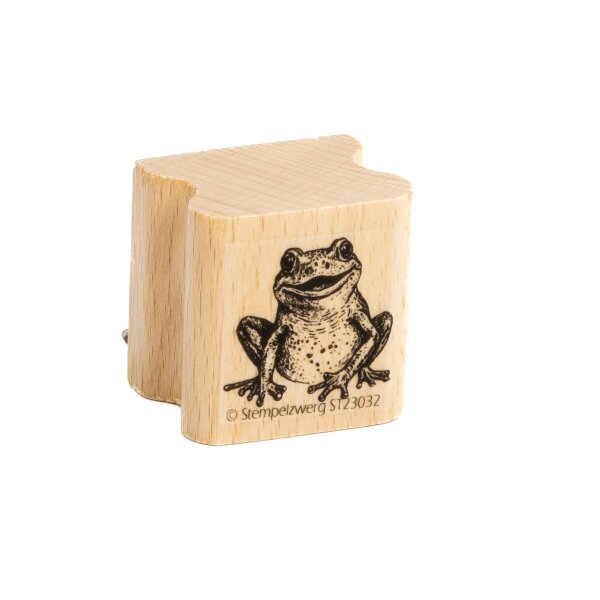 Zwergenstoffe Tierstempel Little Happy Frog