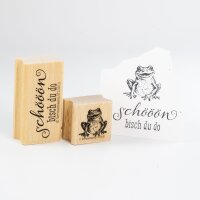 Zwergenstoffe Tierstempel Little Happy Frog
