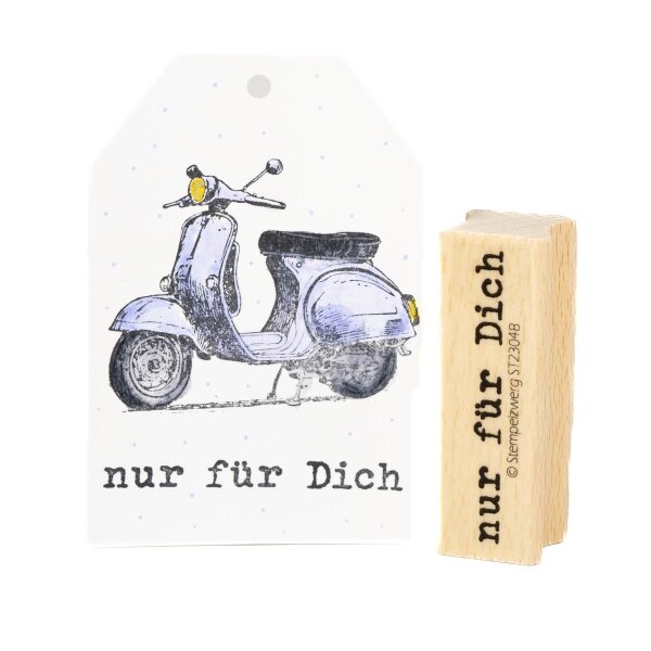 Zwergenstoffe Spruchstempel "nur für Dich"