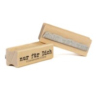 Zwergenstoffe Spruchstempel "nur für Dich"