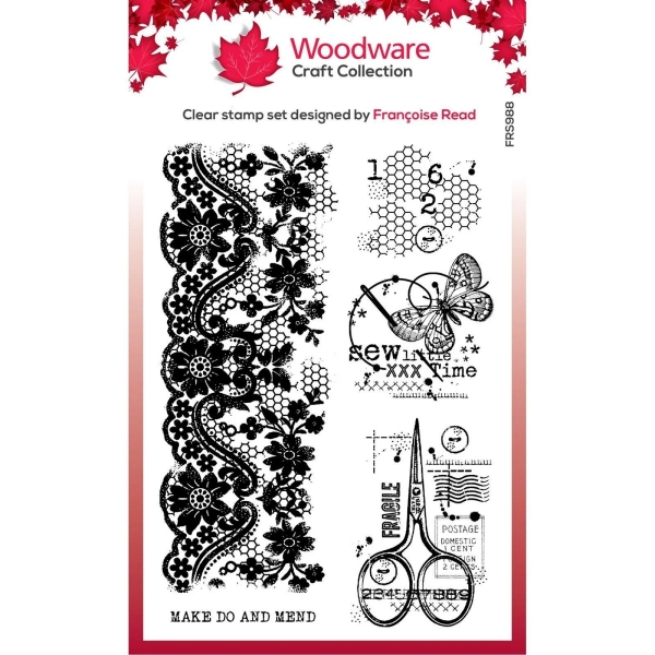 Woodware Clear Stamp Sew Little Time
