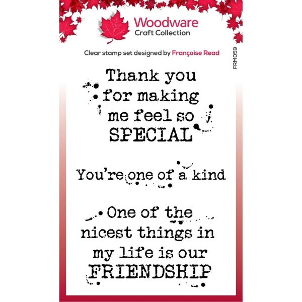 Woodware Clear Stamp Kind Words