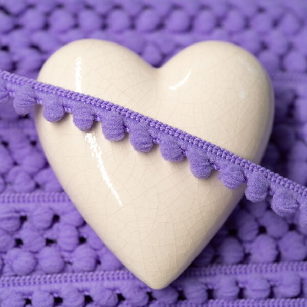 Baby Pomponborte Lavendel