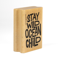 Zwergenstoffe Lettering Stempel "stay wild ocean...