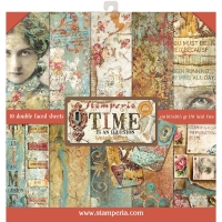 Stamperia Scrapbooking Block 12x12 inch - Time s an illusion