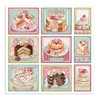 Stamperia Design Papier - Cakes