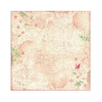 Stamperia Scrapbooking Fabric - Rose Parfum